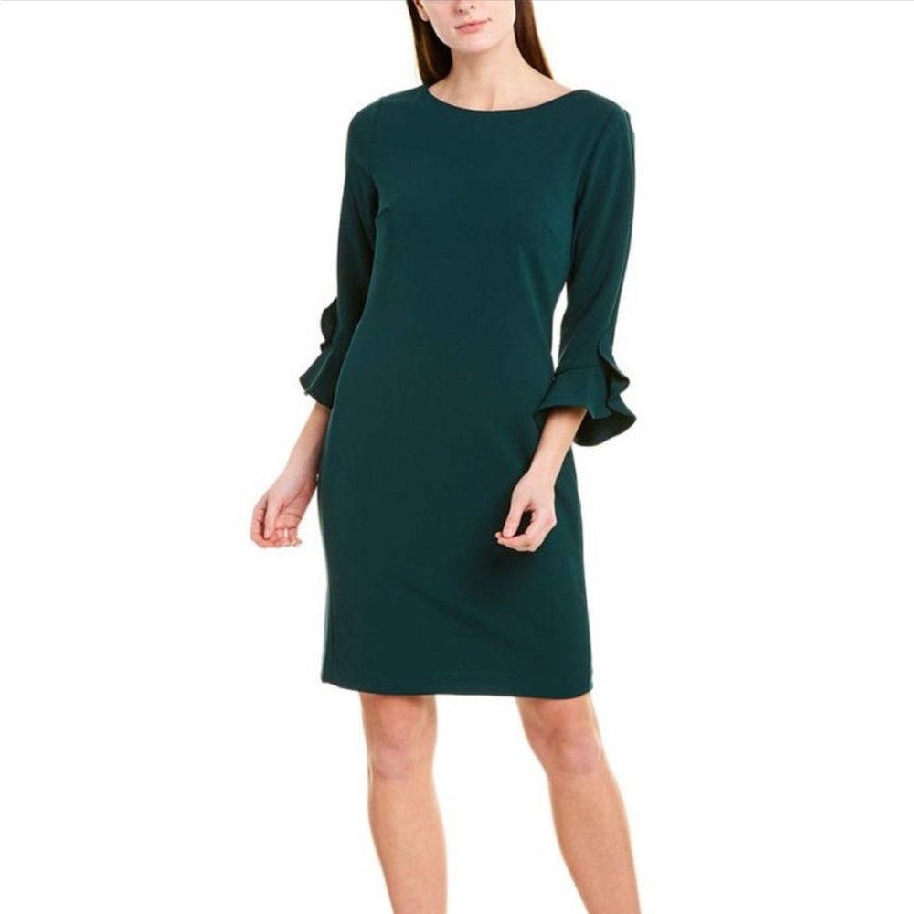 Karl Lagerfeld tulip sleeved dress. Green. Size 4. Great condition. Worn once.